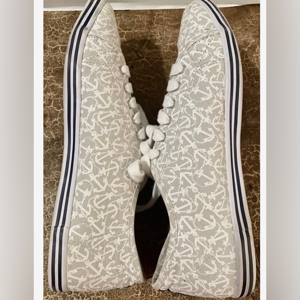 🩵2/$20  MIX&MATCH⚓️NAUTICA Lanyard Anchor Canvas Tennis Boat Sneakers Shoe - Picture 5 of 10